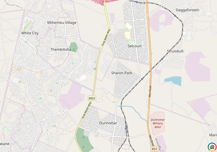 Map location of Hlanganani Village